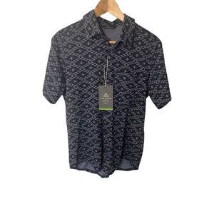 Alpine Button Up Men’s Size Small Knit Navy, Geometric NWT